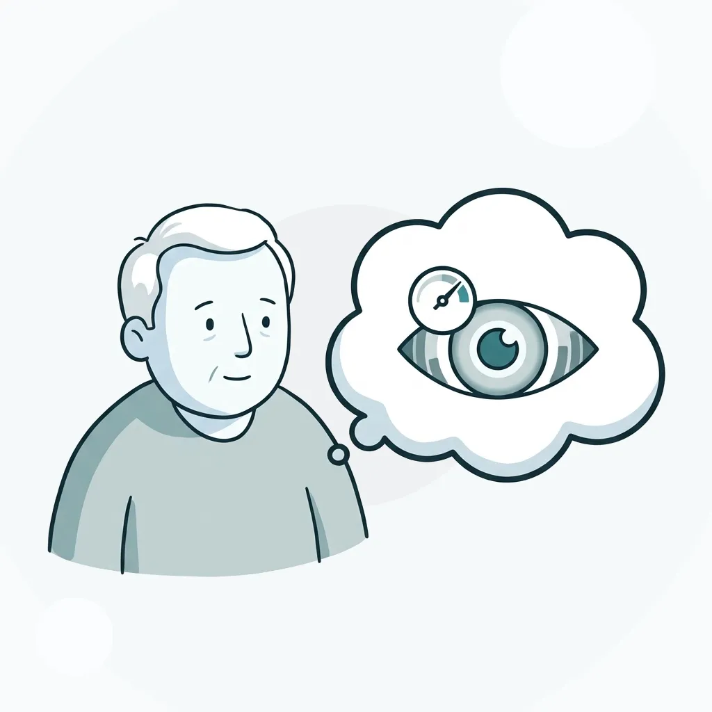 Ilustração sobre glaucoma e pressão ocular em São Luís, MA