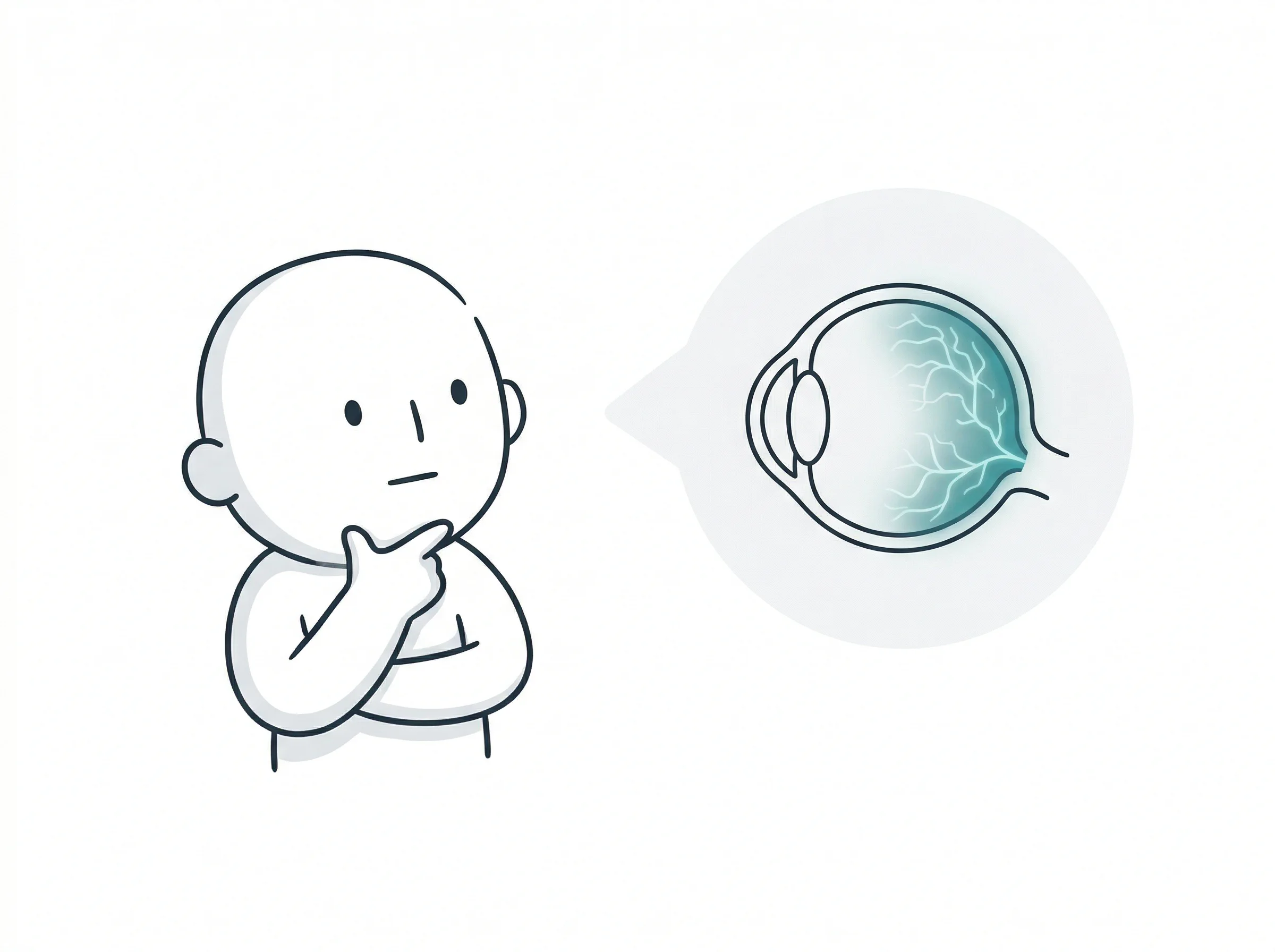 Ilustração de Mapeamento de Retina — Visão Care