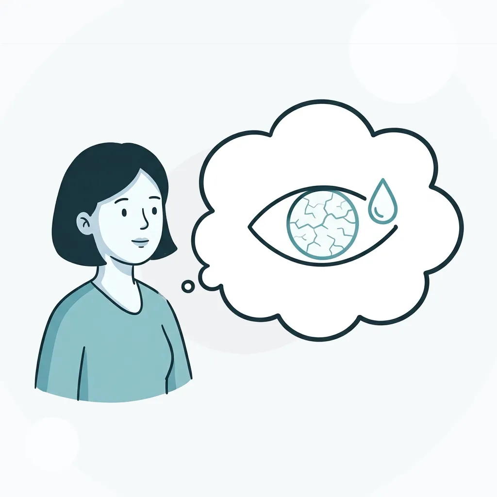 Ilustração sobre olho seco e ardor nos olhos em São Luís, MA